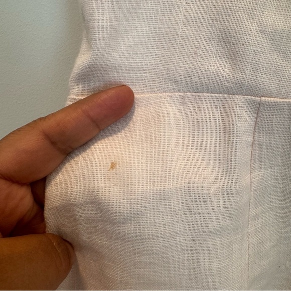 Reformation Linen Midi Length Dress - Pink size 4 - Picture 8 of 16